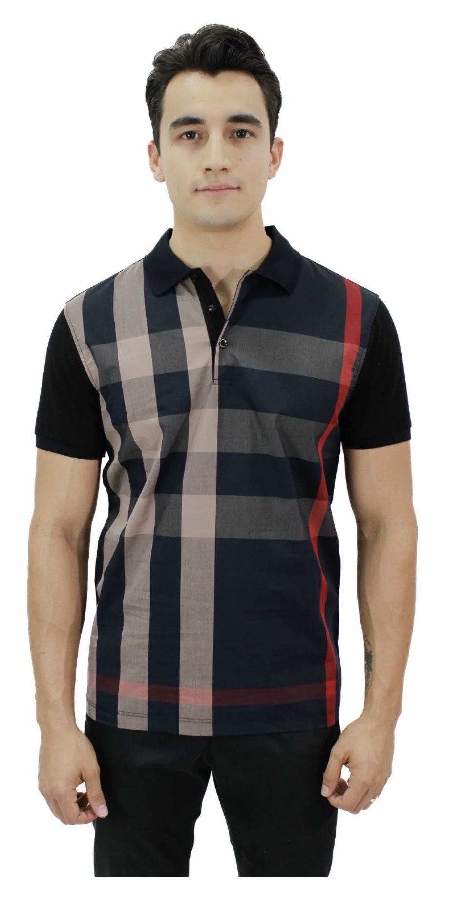 Playera Para Hombre Marca Huggo Valentino P-2192-BEIGE