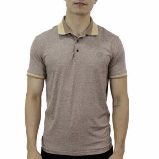 Playera Polo Para Caballero Marca Huggo Valentino HV-47-Brown