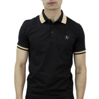 Playera Polo Para Caballero Marca Huggo Valentino HV-47-Black