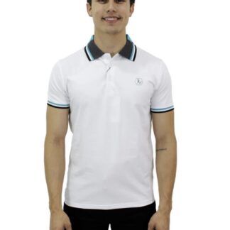 Playera Polo Para Caballero Marca Huggo Valentino HV-45 Green