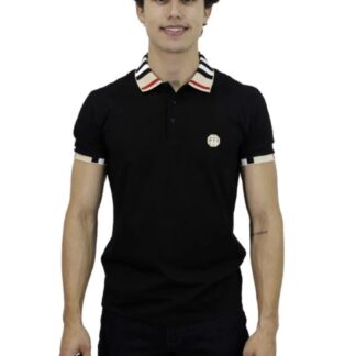 Playera Polo Para Caballero Marca Pavini Negro